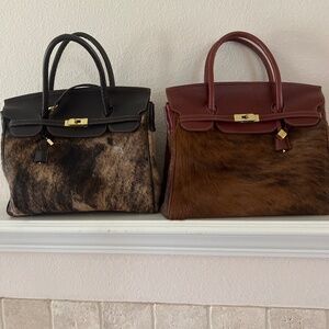 Cowhide purses